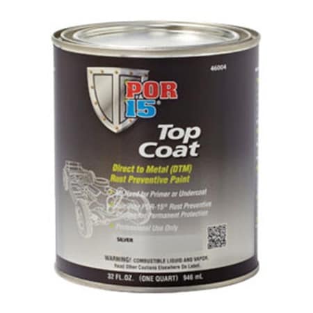 Absco Absolute Coatings (POR15) POR-45804 Top Coat - 1 qt Gloss Black Paint Paint POR-45804